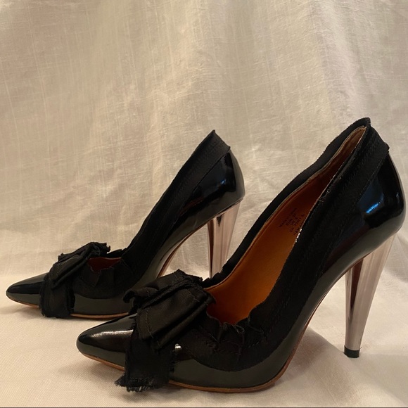 LANVIN x H&M patent leather pumps with bow - Picture 4 of 11